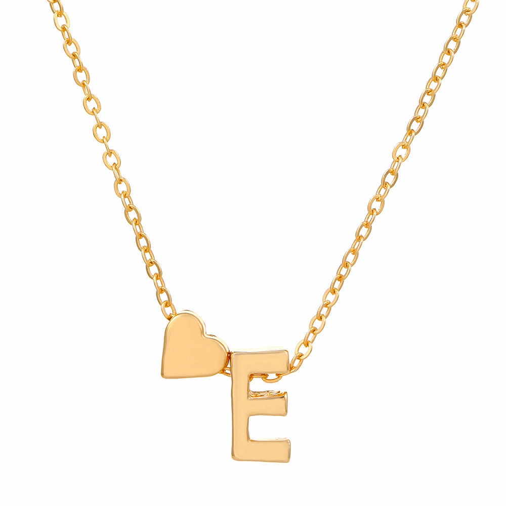 Wholesale Love 26 English Letters Alloy Necklaces