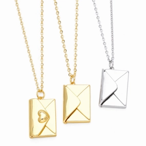 Wholesale Love Envelope Copper Necklaces