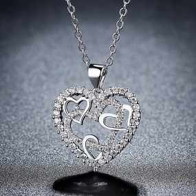 Wholesale Love Heart Copper Necklaces