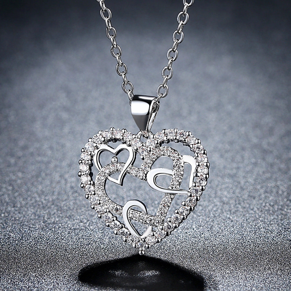 Wholesale Love Heart Copper Necklaces