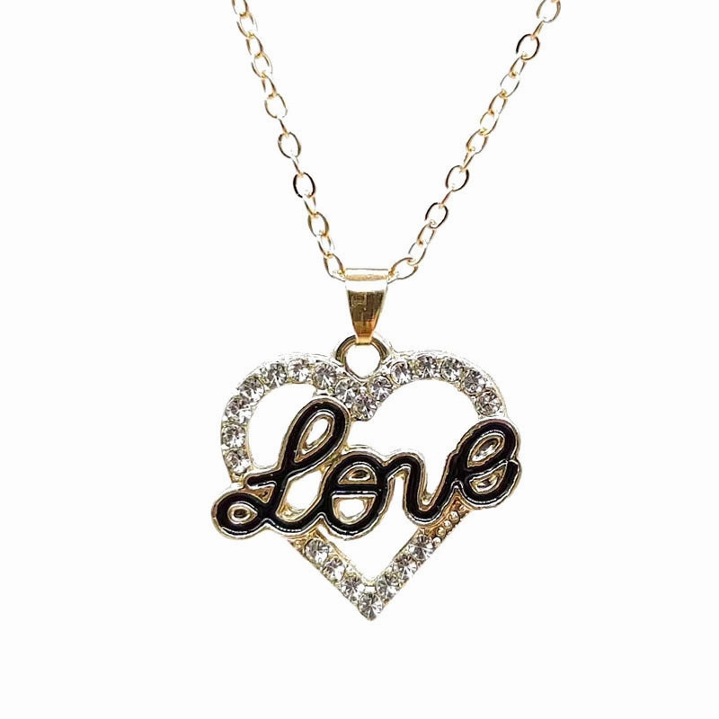 Wholesale Love Heart Pendants Alloy Necklaces