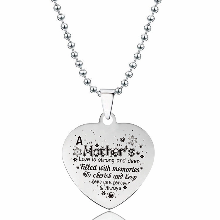 Wholesale Love Heart Stainless Steel Pendant Titanium Steel Necklaces