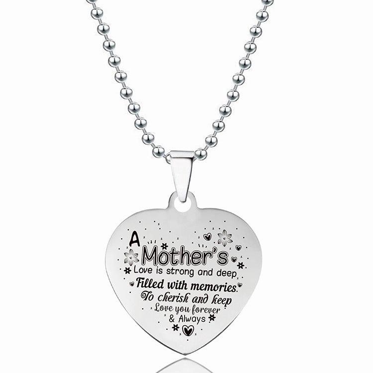 Wholesale Love Heart Stainless Steel Pendant Titanium Steel Necklaces