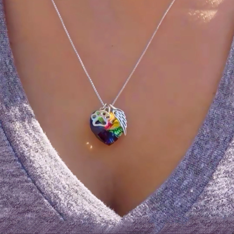 Wholesale Love Heart Summer Alloy Necklaces