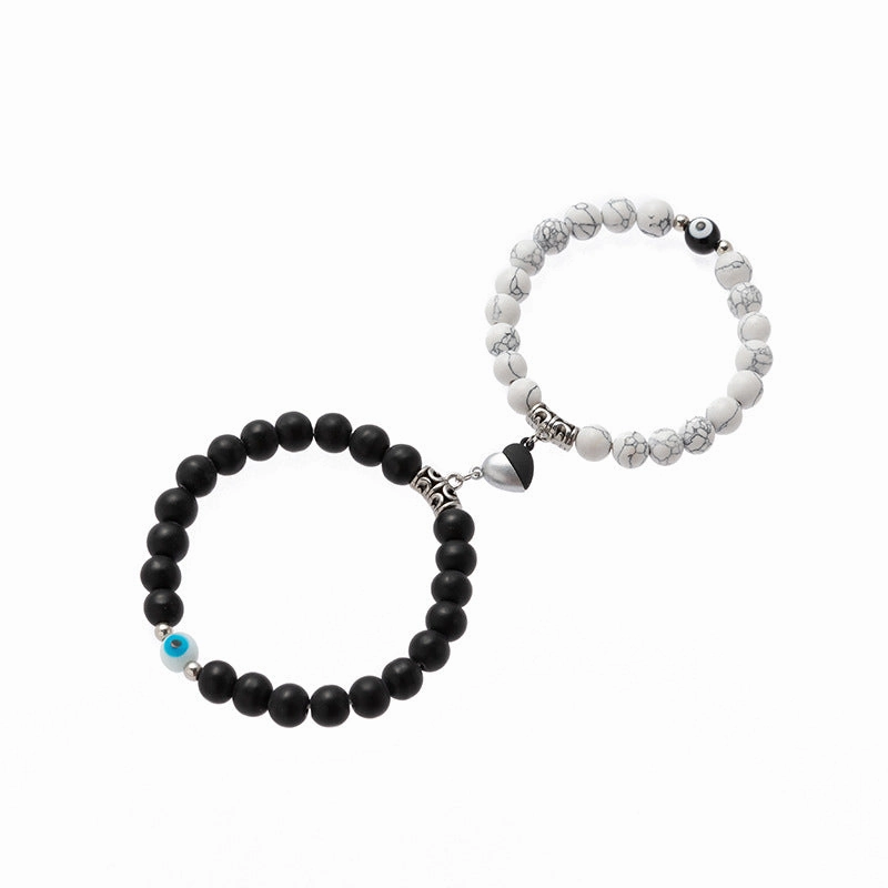 Wholesale Love Magnetic Elastic Bracelet Set