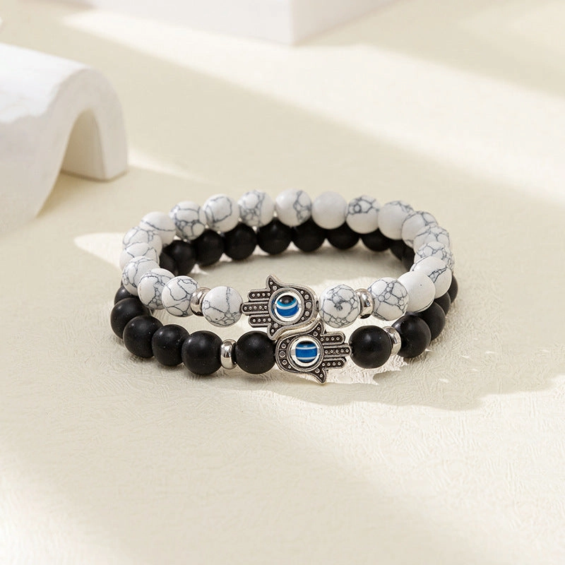Wholesale Love Magnetic Elastic Bracelet Set
