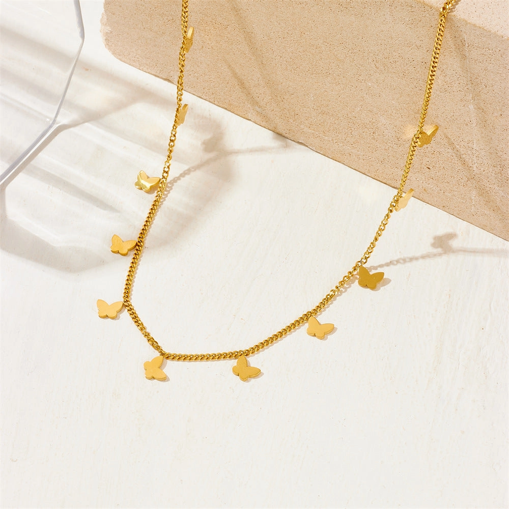 Wholesale Love Moon Star Stainless Steel Necklace
