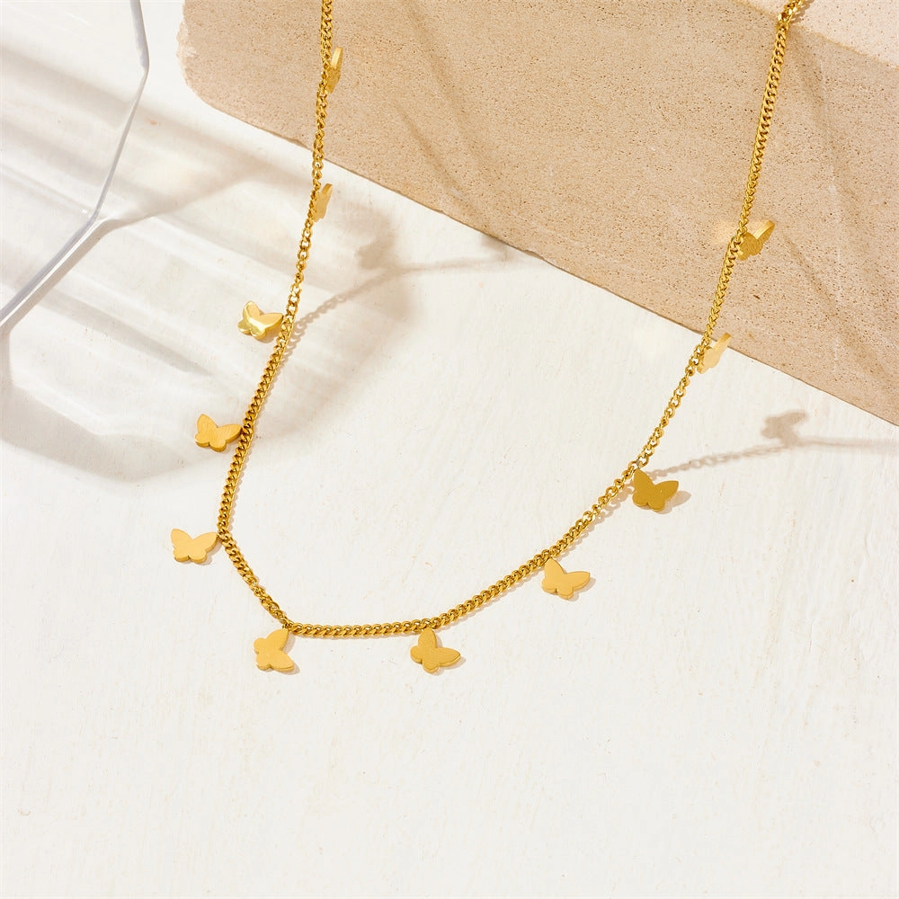 Wholesale Love Moon Star Stainless Steel Necklace