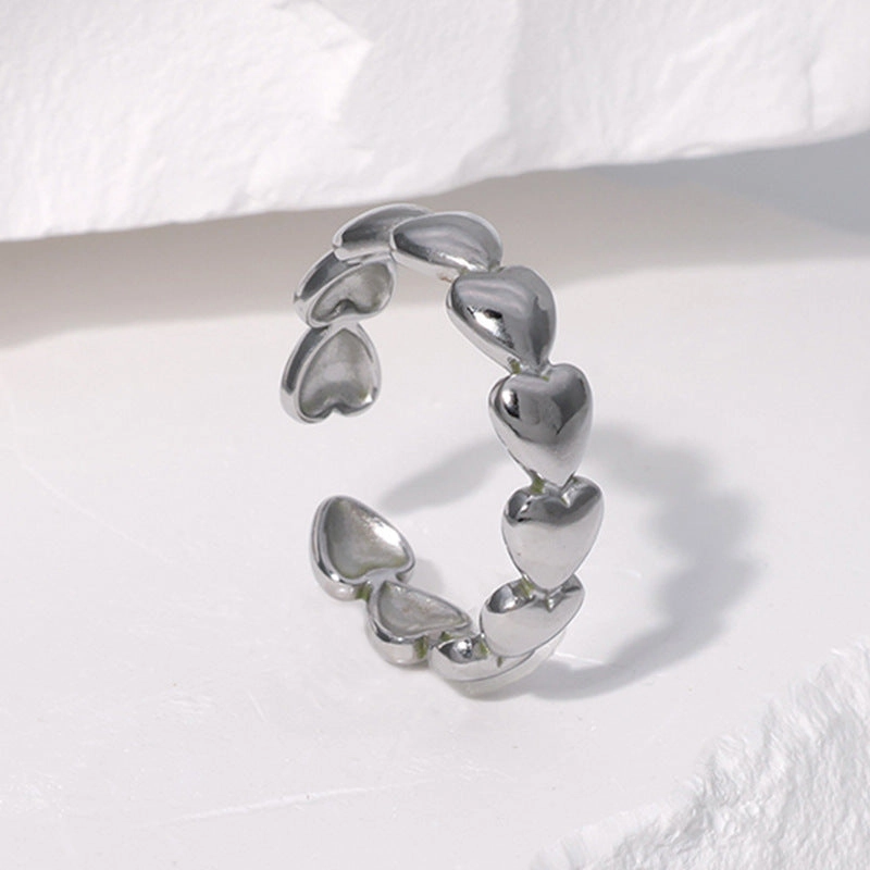 Wholesale Love Titanium Steel Open Ring