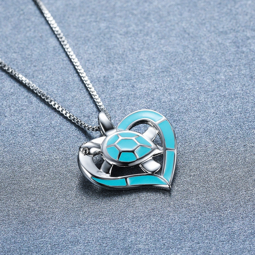 Wholesale Loving Heart Ocean Heart Necklaces