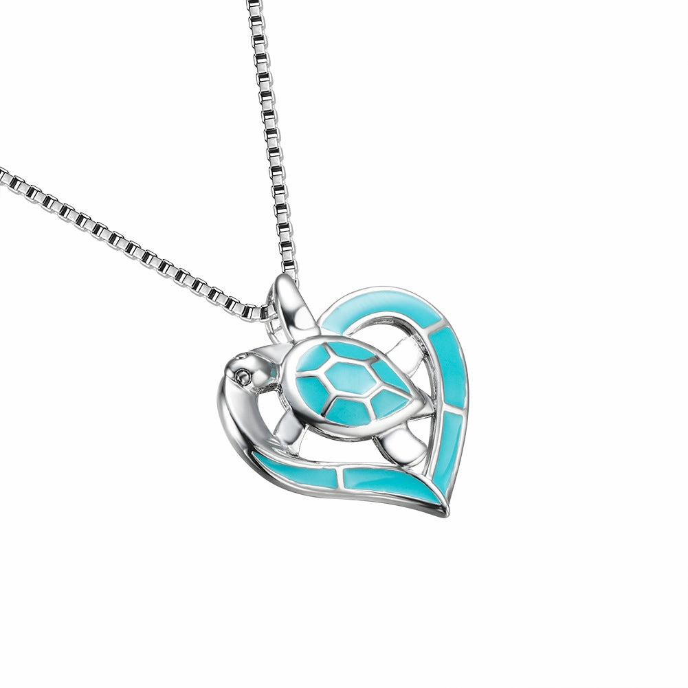 Wholesale Loving Heart Ocean Heart Necklaces
