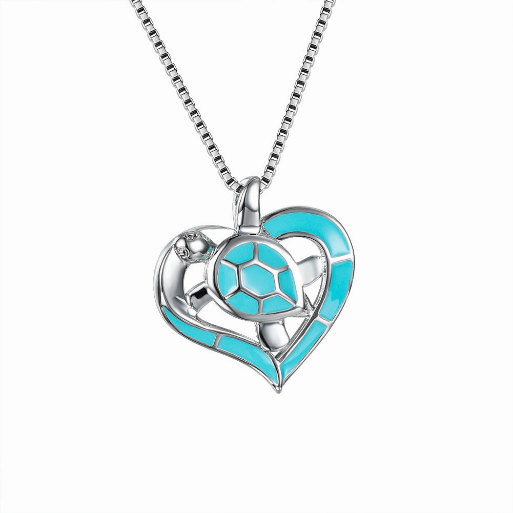 Wholesale Loving Heart Ocean Heart Necklaces