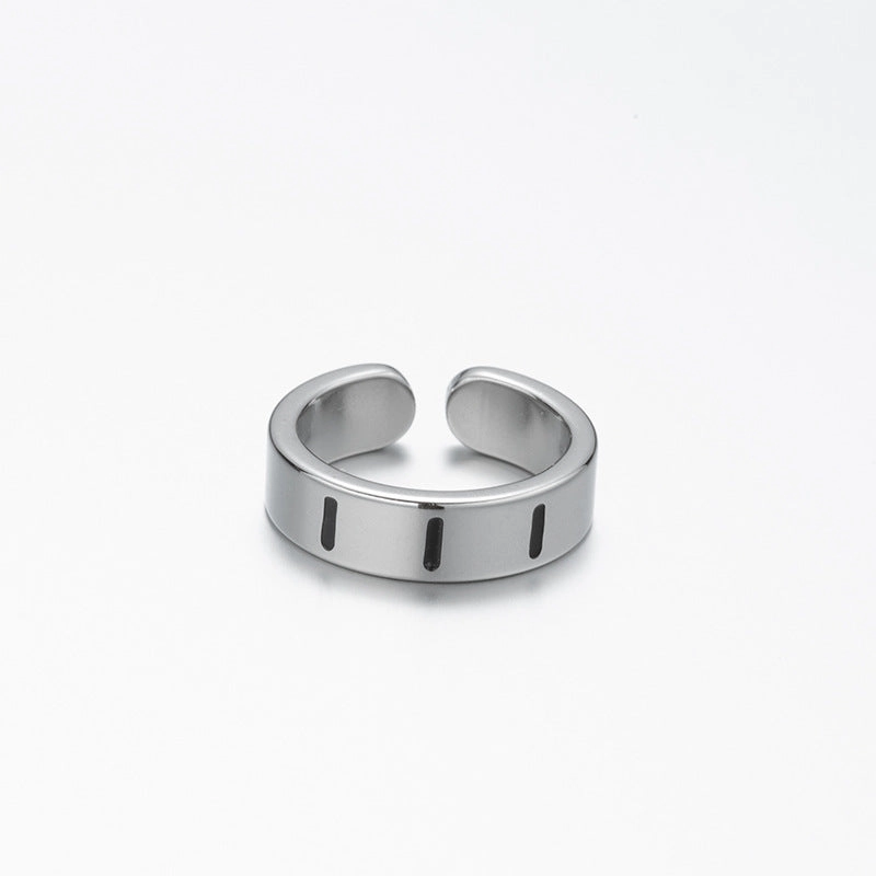 Wholesale Lucky Angel Numbers Stainless Steel Rings
