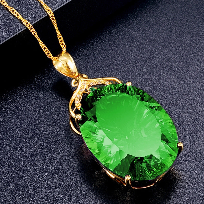 Wholesale Luxury Amethyst Alloy Necklaces