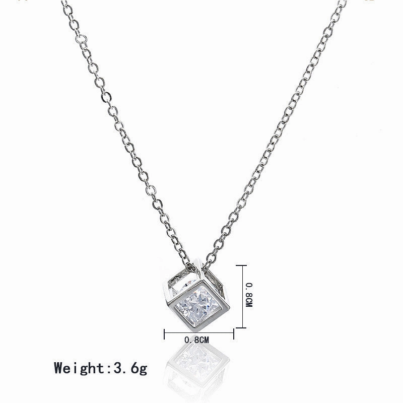 Wholesale Magic Square Diamond Alloy Necklaces