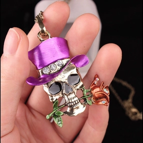 Wholesale Magician Rose Alloy Necklace