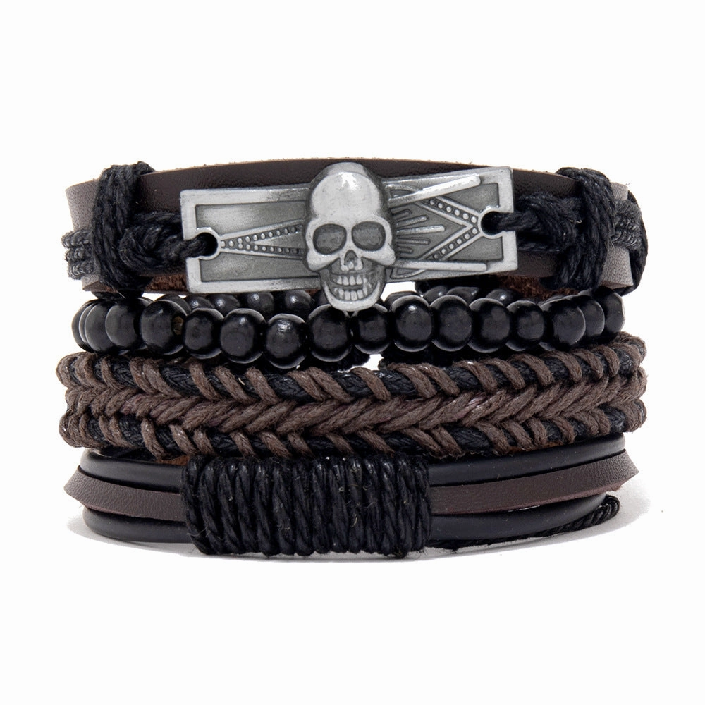 Wholesale Men's Braided Bracelet Combo Set