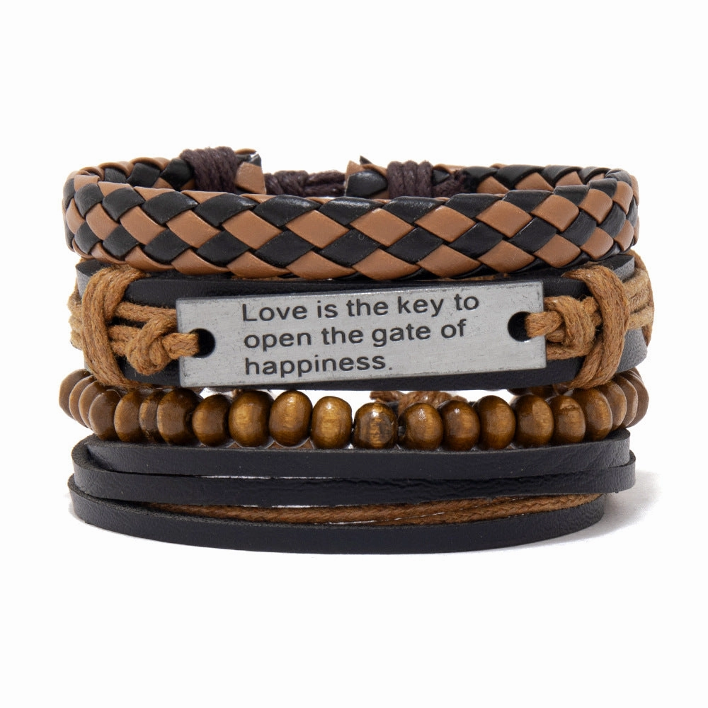 Wholesale Men's Braided Bracelet Combo Set