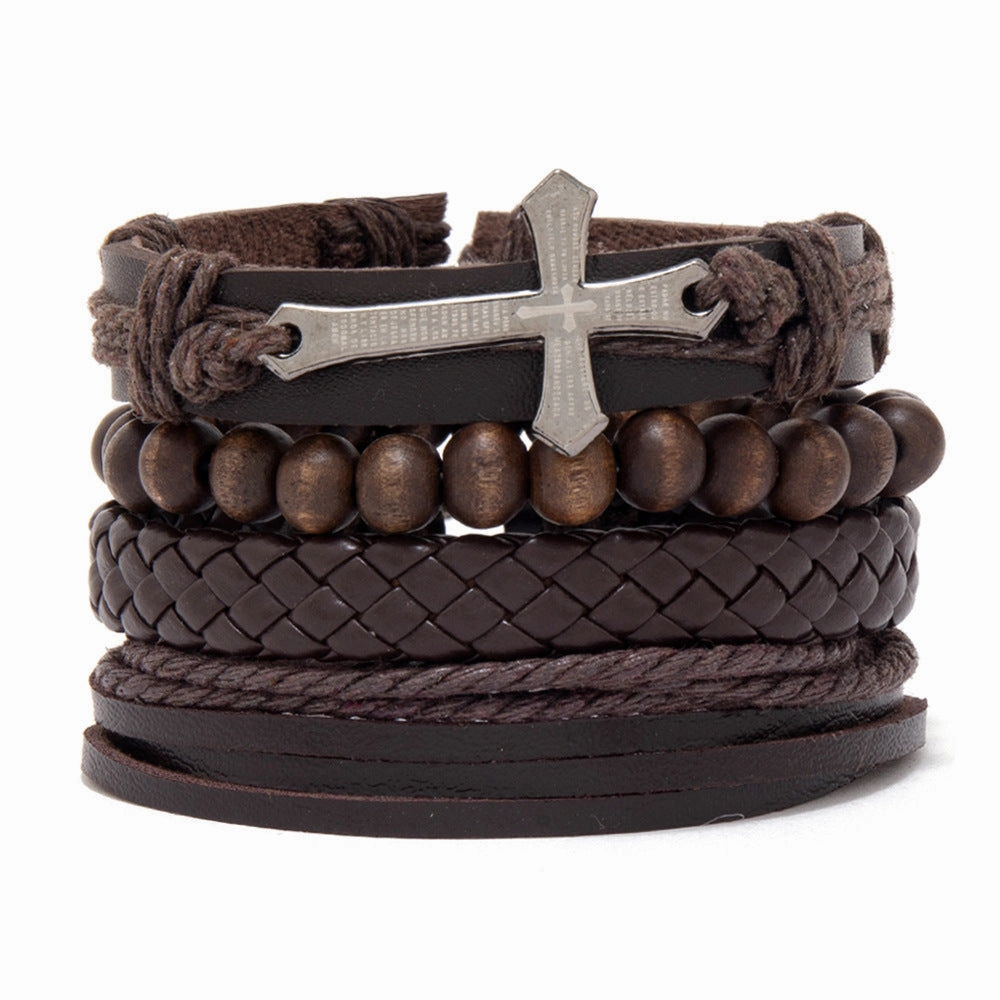 Wholesale Men's Braided Bracelet Combo Set