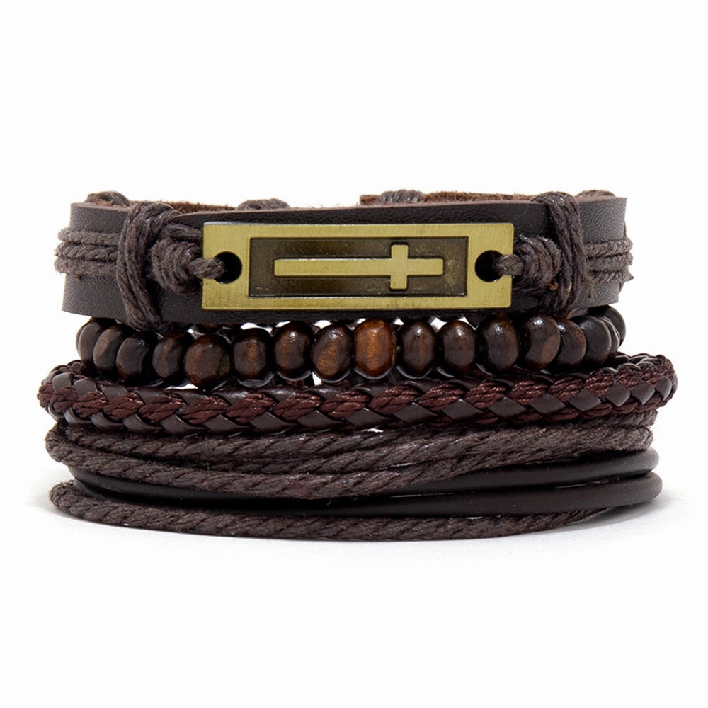Wholesale Men's Braided Bracelet Combo Set