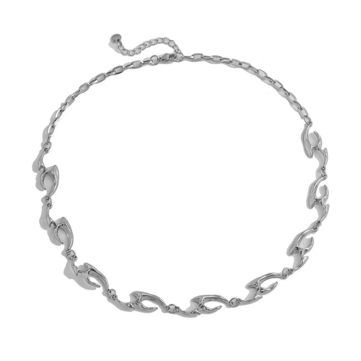 Wholesale Men's irregular necklace stainless steel clavicle chain