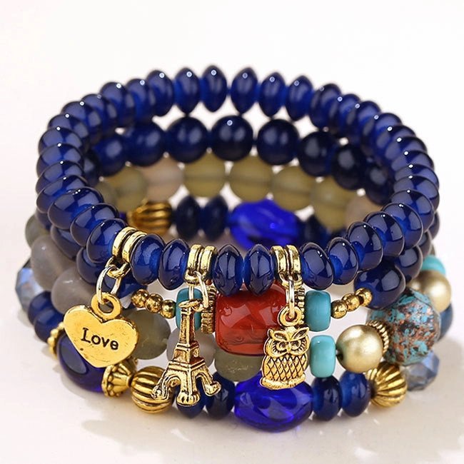 Wholesale Metal Candy Beads Multilayer Bracelet
