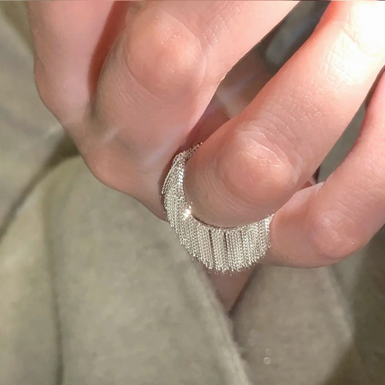 Wholesale Metal Chain Tassel Ring