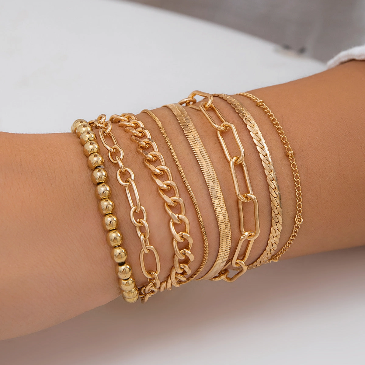 Wholesale Metal Love Pendant Bracelet Set