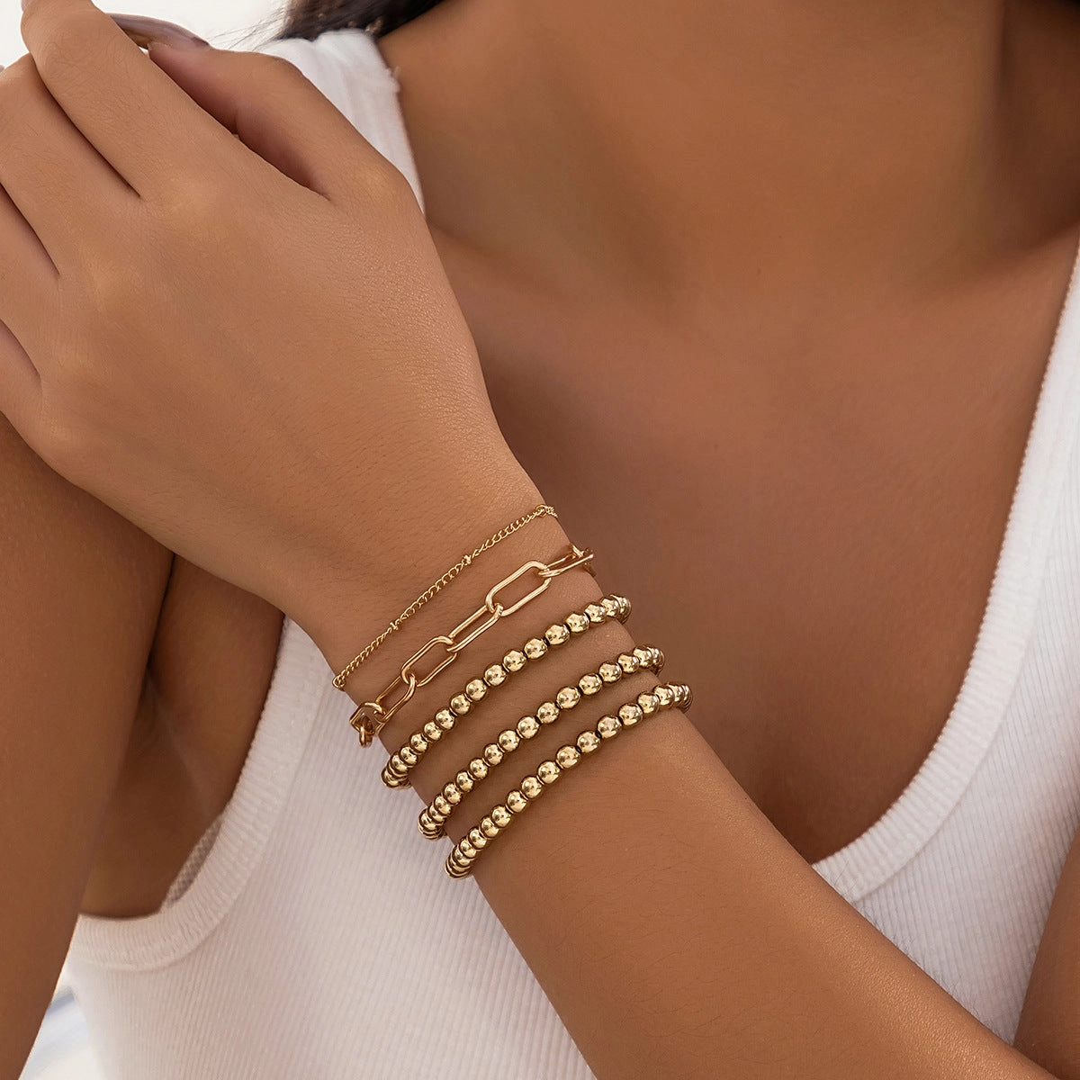 Wholesale Metal Love Pendant Bracelet Set