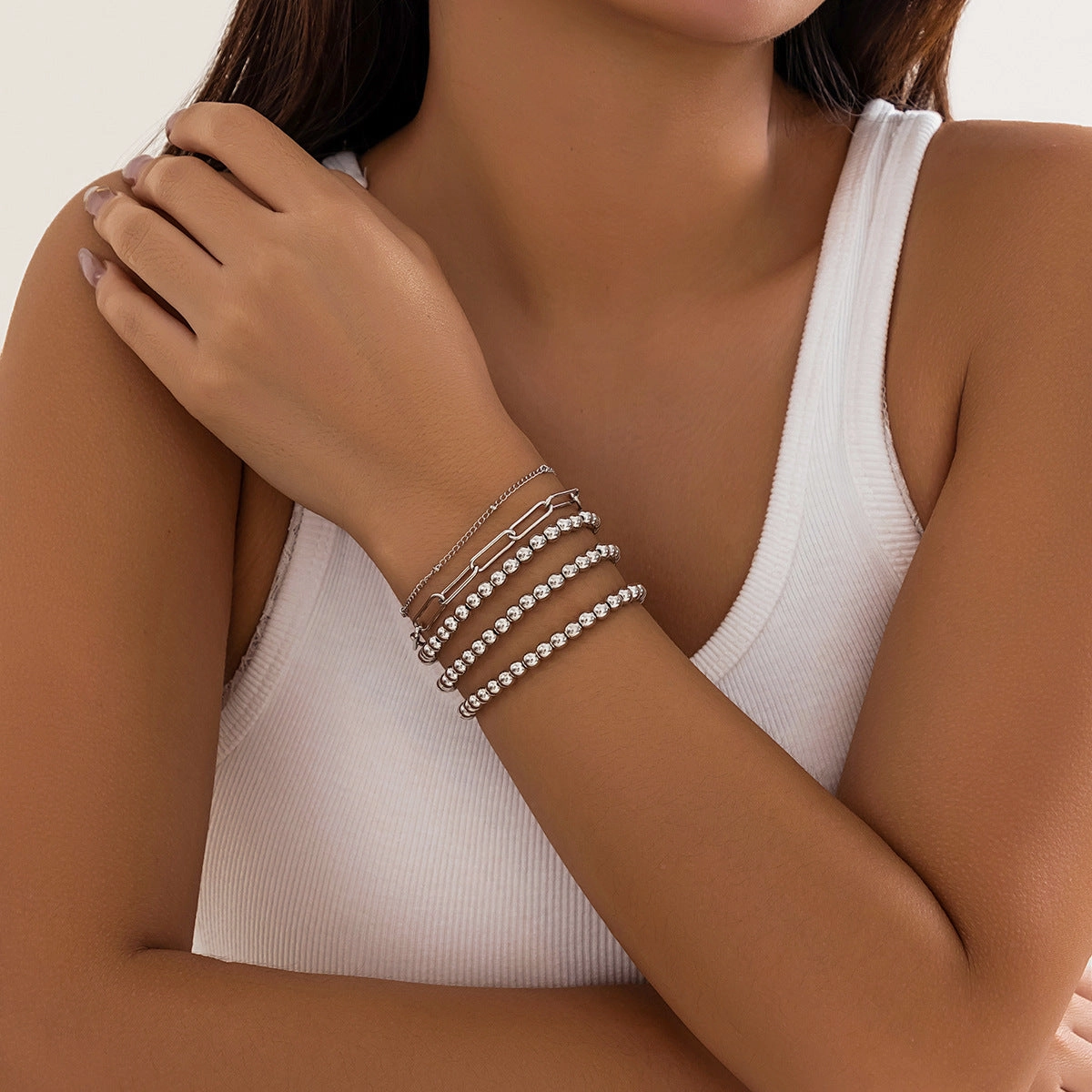 Wholesale Metal Love Pendant Bracelet Set