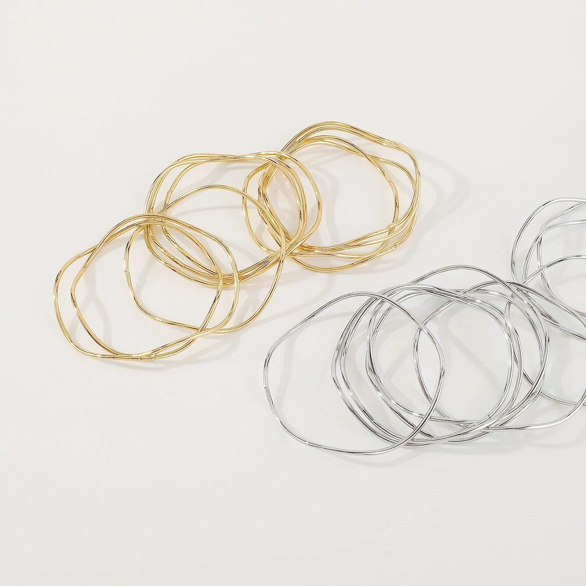 Wholesale Metallic Multilayer Irregular Bracelet