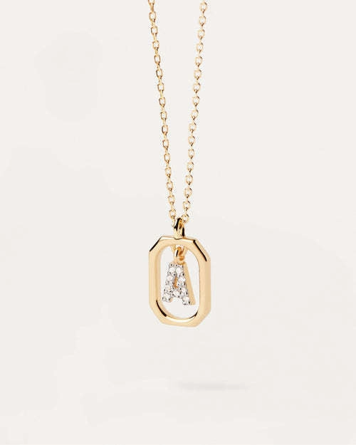Wholesale MINI Alphabet Silver Necklaces