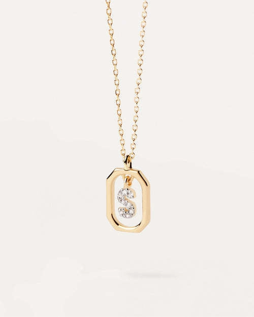 Wholesale MINI Alphabet Silver Necklaces
