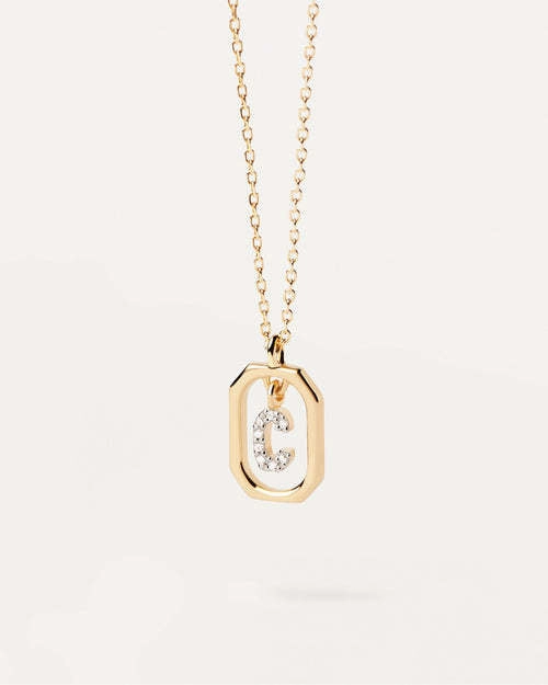 Wholesale MINI Alphabet Silver Necklaces