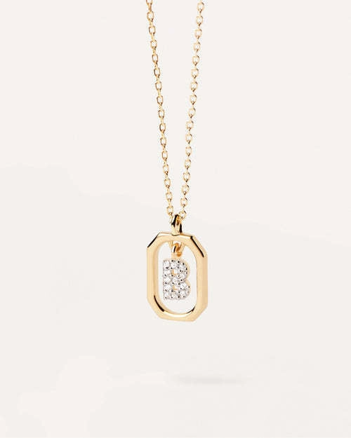Wholesale MINI Alphabet Silver Necklaces