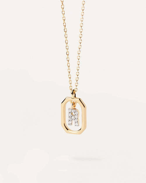 Wholesale MINI Alphabet Silver Necklaces