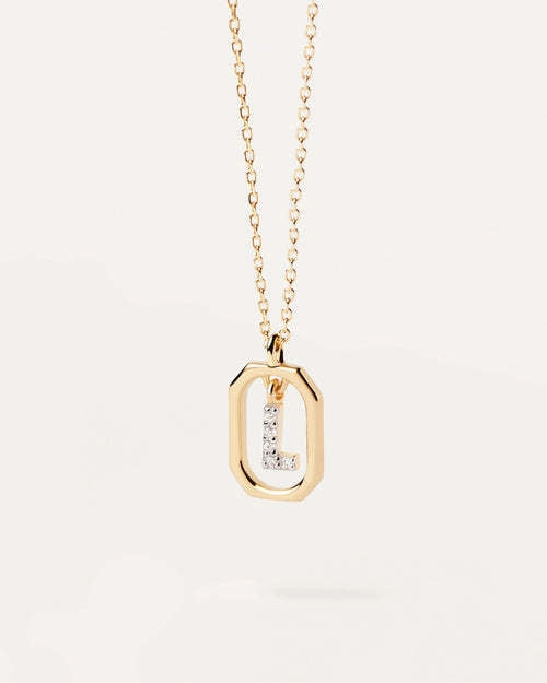 Wholesale MINI Alphabet Silver Necklaces