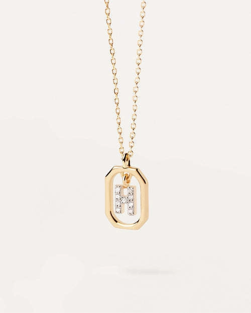 Wholesale MINI Alphabet Silver Necklaces