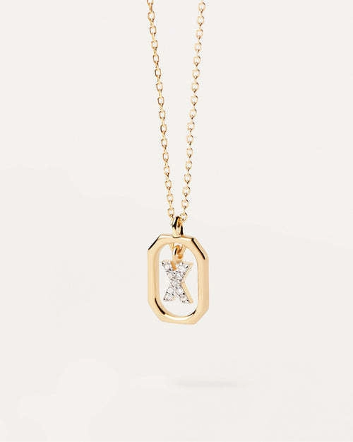 Wholesale MINI Alphabet Silver Necklaces