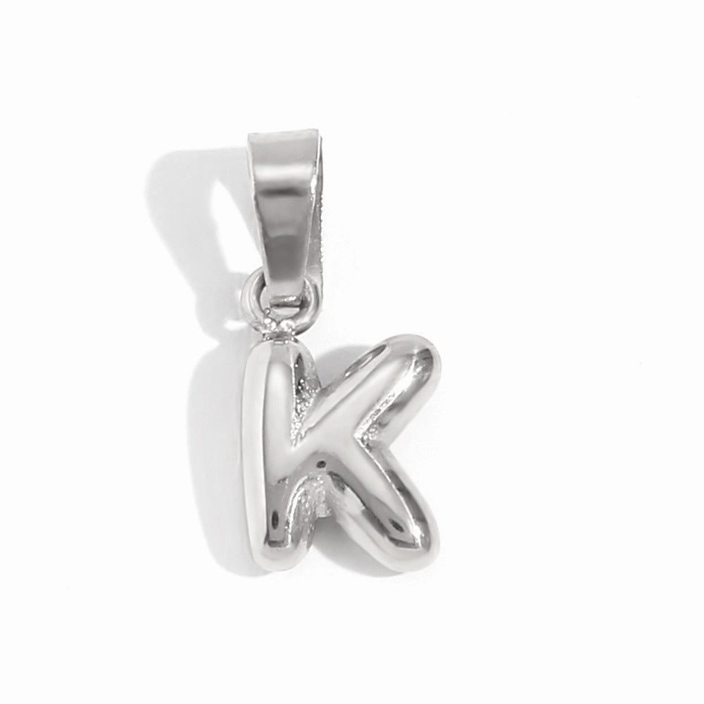 Wholesale Mini Bubble English Stainless Steel Plated 18K Gold DIY Matching Accessories Pendant