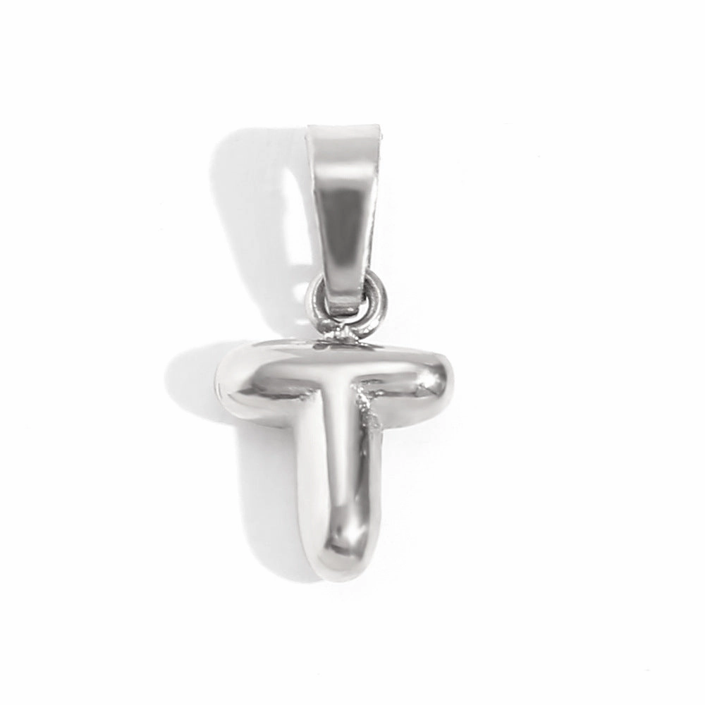 Wholesale Mini Bubble English Stainless Steel Plated 18K Gold DIY Matching Accessories Pendant