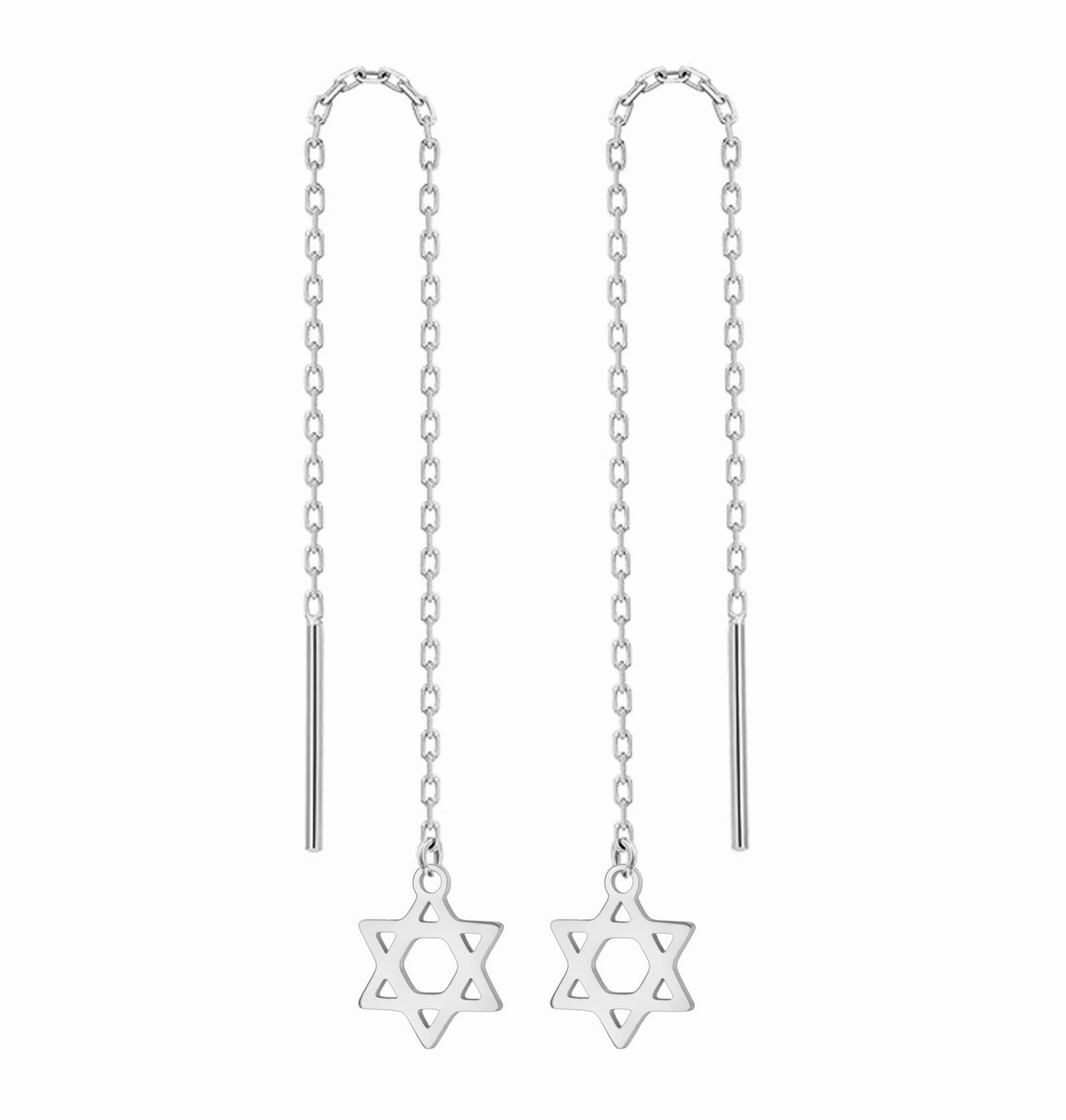 Wholesale Mini six-pointed star pendant stainless steel necklace