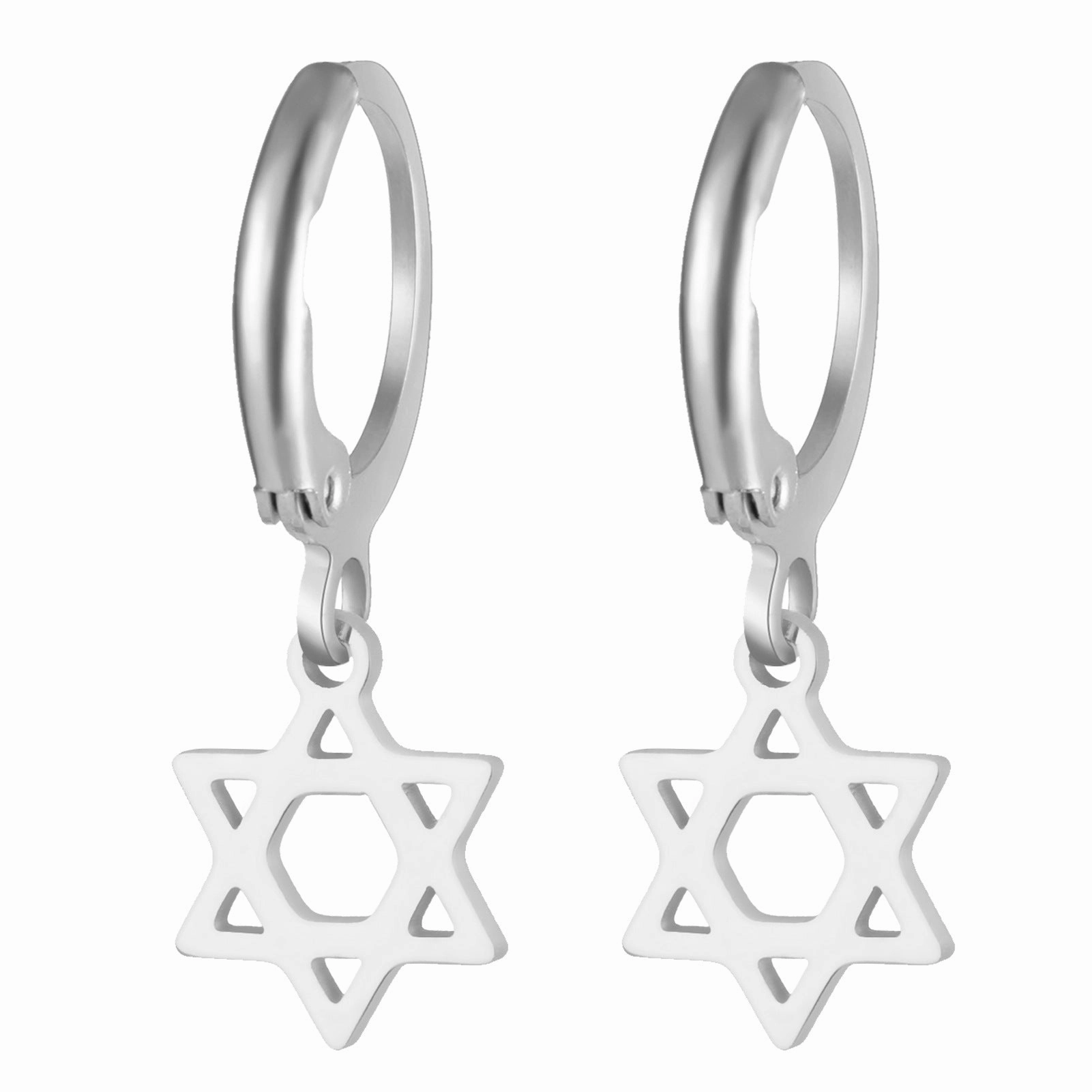 Wholesale Mini six-pointed star pendant stainless steel necklace