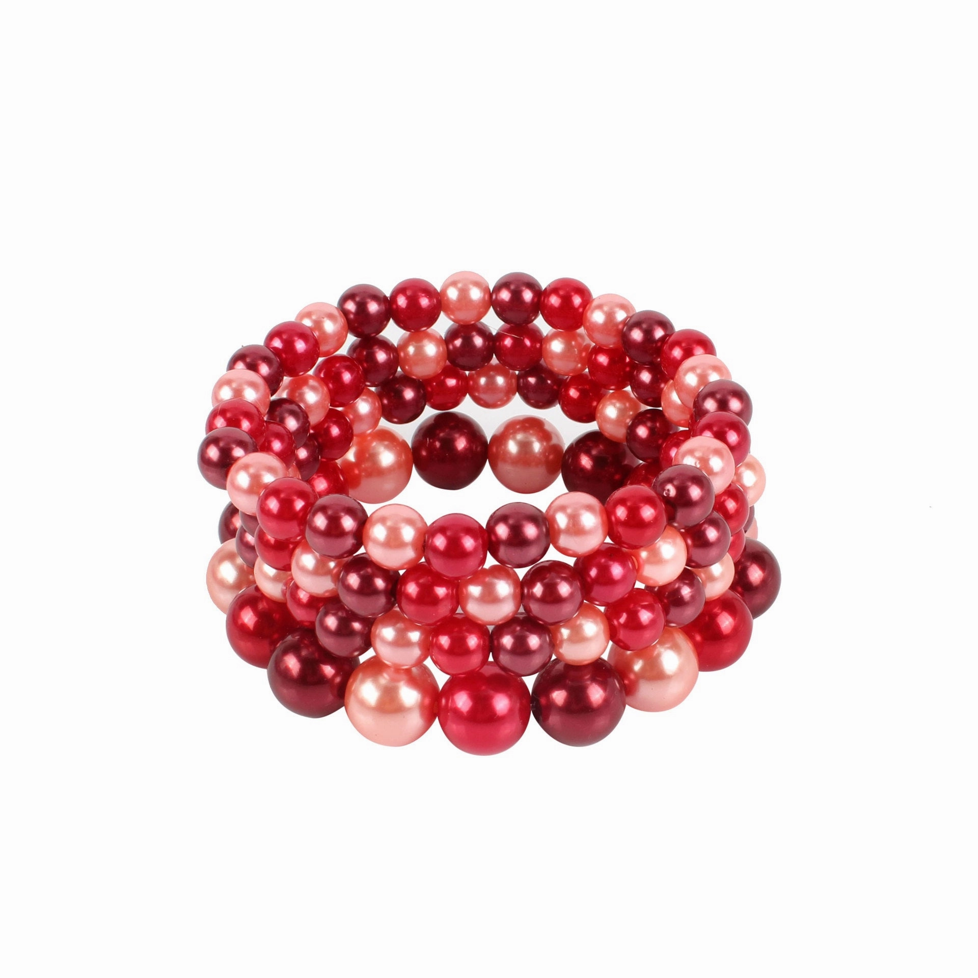 Wholesale Mixed Color Imitation Pearl Multilayer Beaded Fashion Bracelet