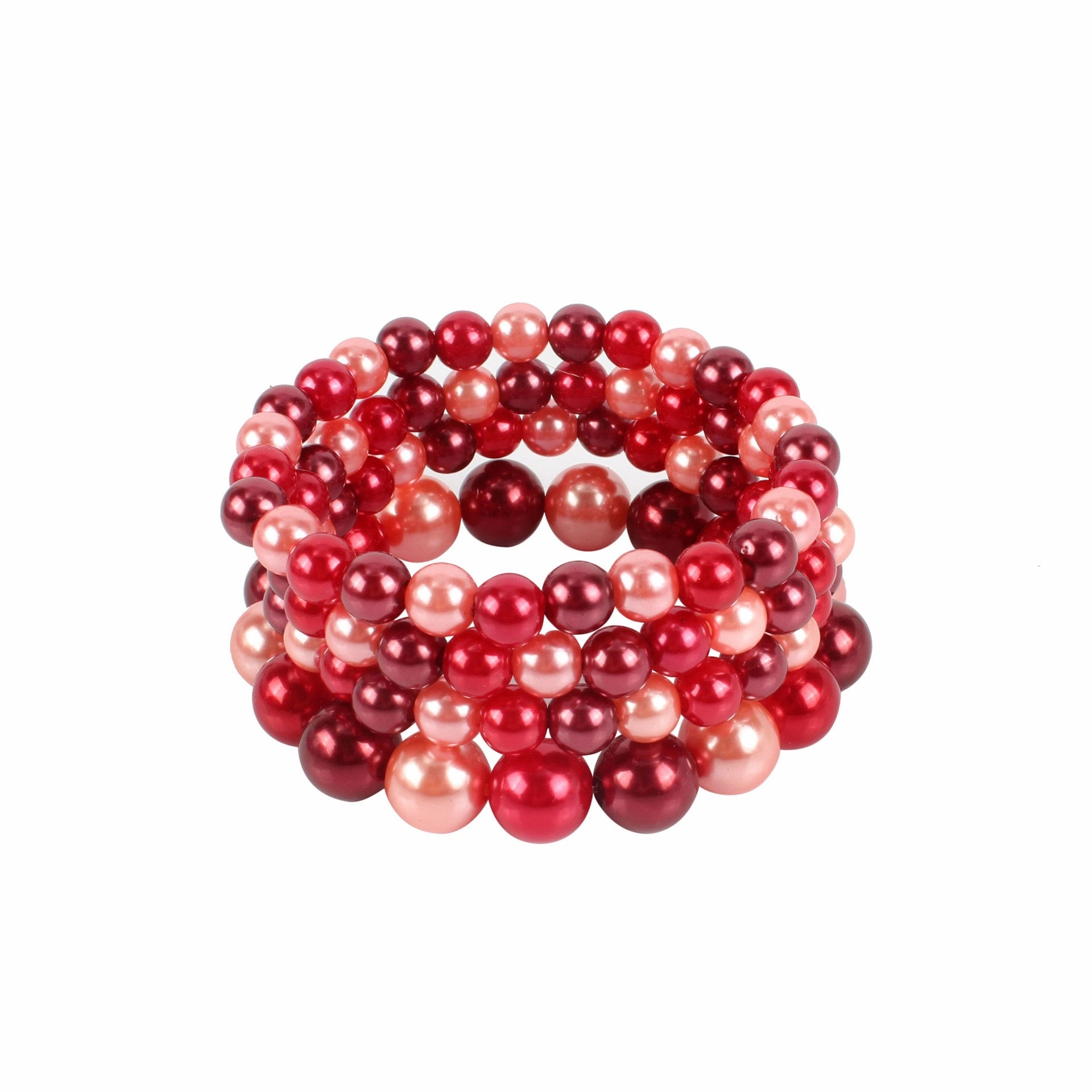 Wholesale Mixed Color Imitation Pearl Multilayer Beaded Fashion Bracelet