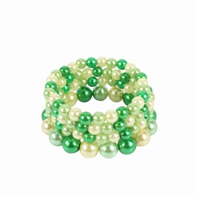 Wholesale Mixed Color Imitation Pearl Multilayer Beaded Fashion Bracelet