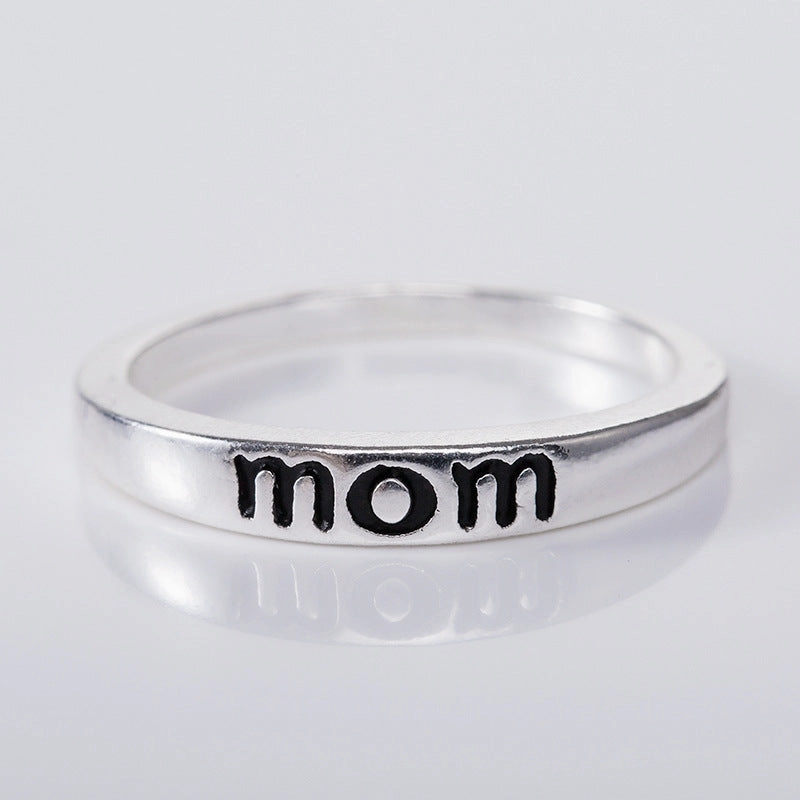Wholesale MOM Mother DAD Alloy Ring