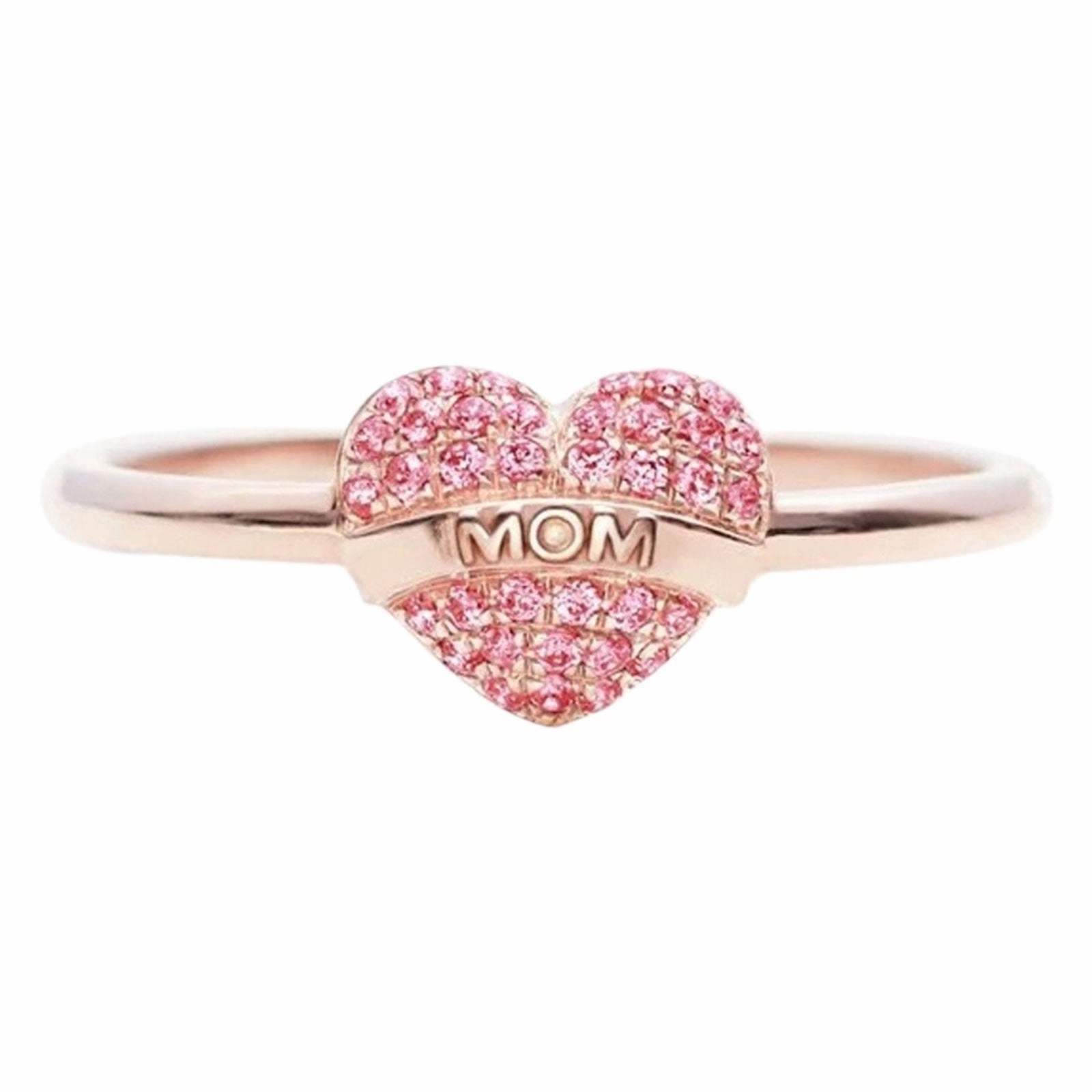 Wholesale Mother's Day Heart Alloy Rings