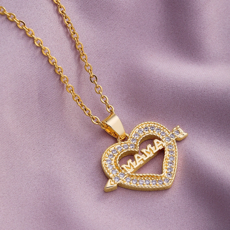 Wholesale Mother's Day Letter Names Stainless Steel Necklaces