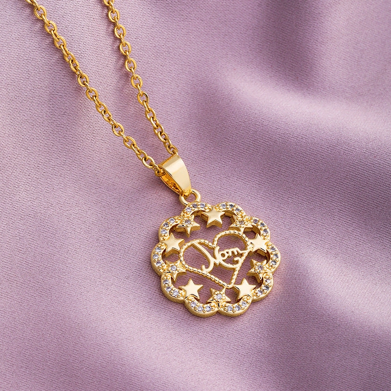 Wholesale Mother's Day Letter Names Stainless Steel Necklaces